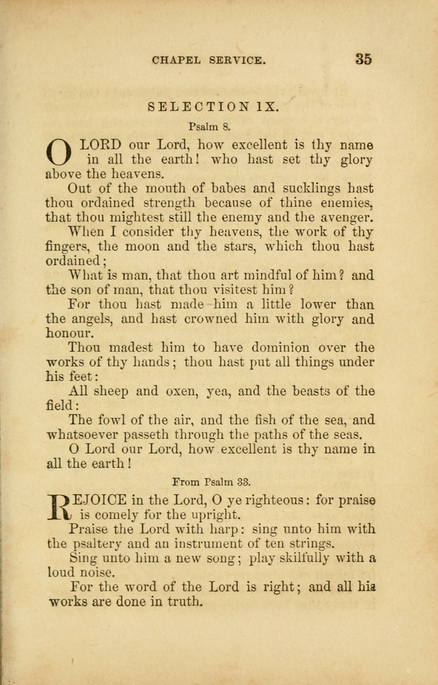 A Manual of Devotion and Hymns for the House of Refuge, City of New York page 35