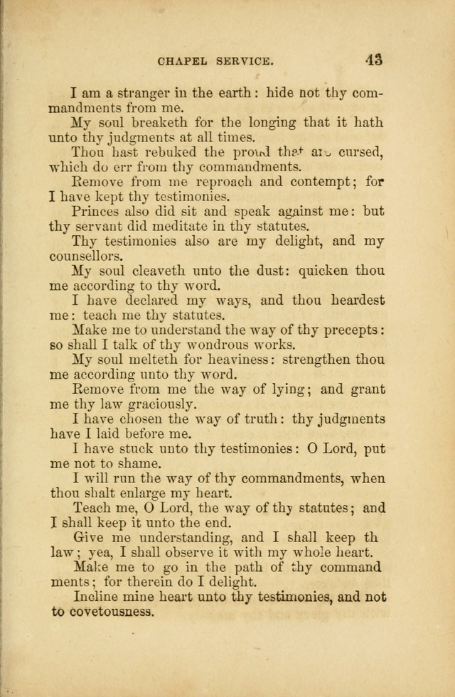 A Manual of Devotion and Hymns for the House of Refuge, City of New York page 43