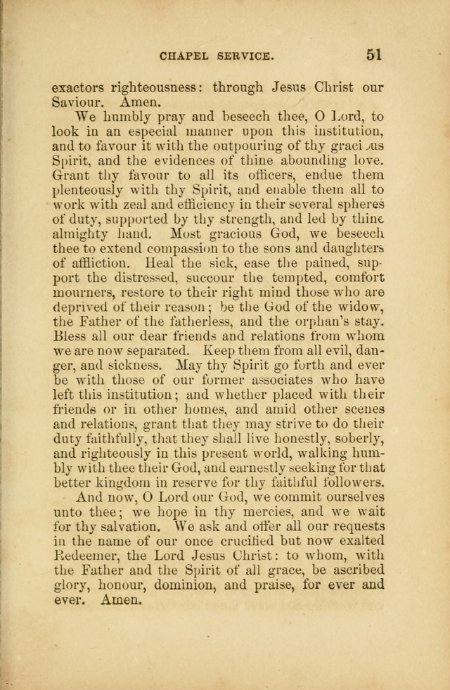 A Manual of Devotion and Hymns for the House of Refuge, City of New York page 51