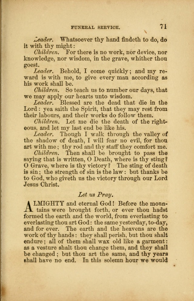 A Manual of Devotion and Hymns for the House of Refuge, City of New York page 71