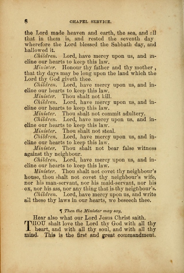 A Manual of Devotion and Hymns for the House of Refuge, City of New York page 8