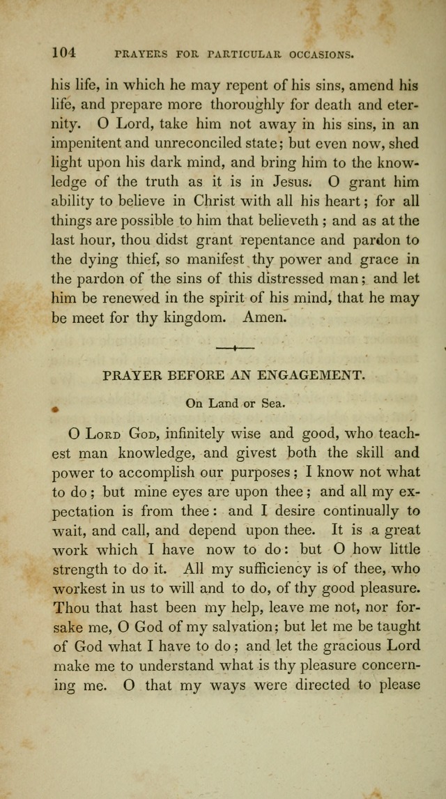 A Manual of Devotion for Soldiers and Sailors: comprising I. forms of prayer, public and private, II. a compend of Bible truth, III. The Assembly