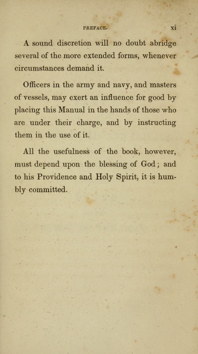 A Manual of Devotion for Soldiers and Sailors: comprising I. forms of prayer, public and private, II. a compend of Bible truth, III. The Assembly