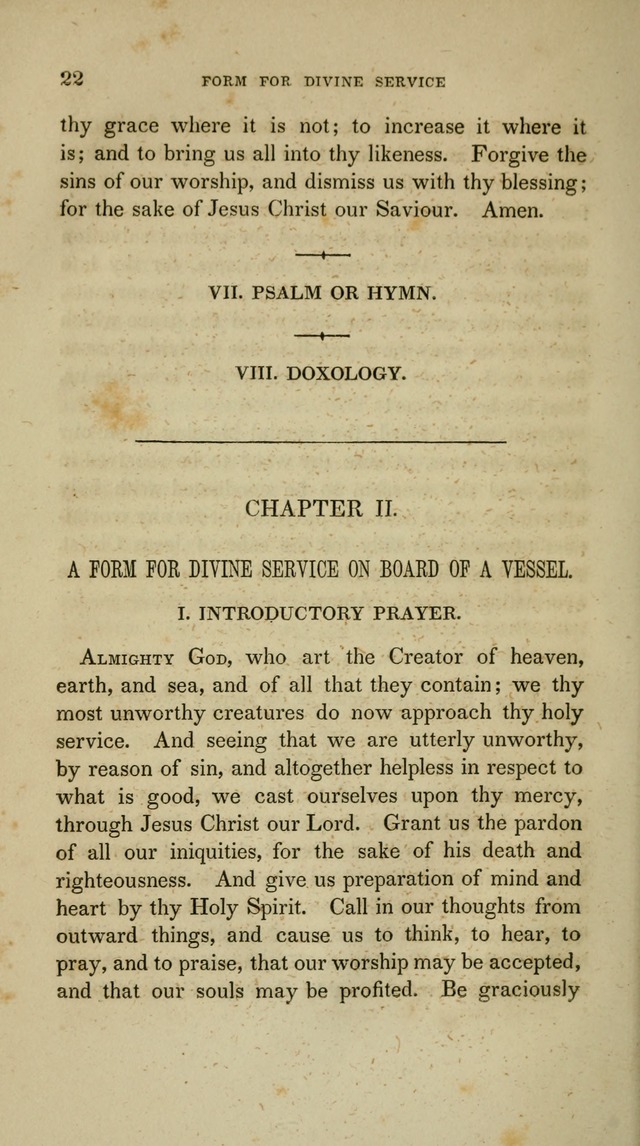 A Manual of Devotion for Soldiers and Sailors: comprising I. forms of prayer, public and private, II. a compend of Bible truth, III. The Assembly