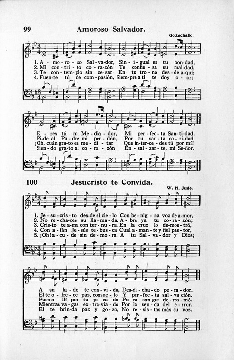 Melodias Evangelicas para el Uso de las Iglesias Evangelicas de Habla Española en Todo el Mundo page 106