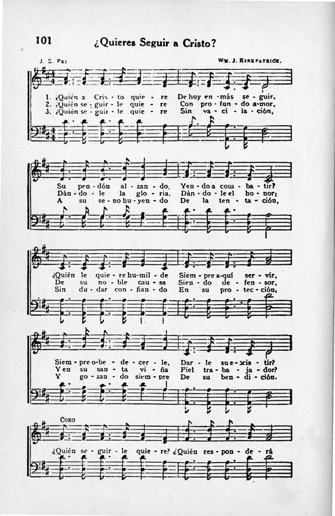 Melodias Evangelicas para el Uso de las Iglesias Evangelicas de Habla Española en Todo el Mundo page 107