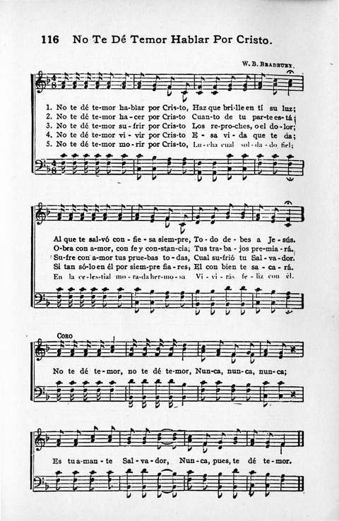 Melodias Evangelicas para el Uso de las Iglesias Evangelicas de Habla Española en Todo el Mundo page 122