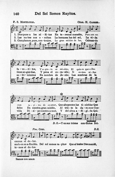 Melodias Evangelicas para el Uso de las Iglesias Evangelicas de Habla Española en Todo el Mundo page 146