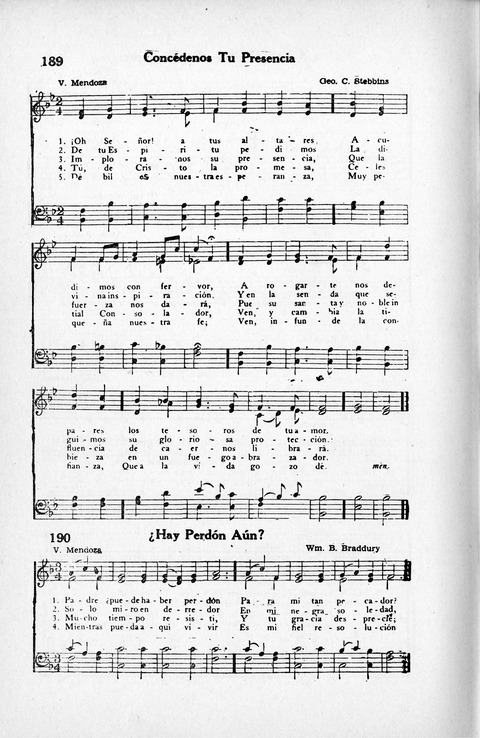 Melodias Evangelicas para el Uso de las Iglesias Evangelicas de Habla Española en Todo el Mundo page 197