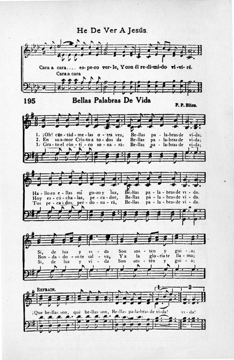 Melodias Evangelicas para el Uso de las Iglesias Evangelicas de Habla Española en Todo el Mundo page 202