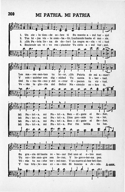 Melodias Evangelicas para el Uso de las Iglesias Evangelicas de Habla Española en Todo el Mundo page 206