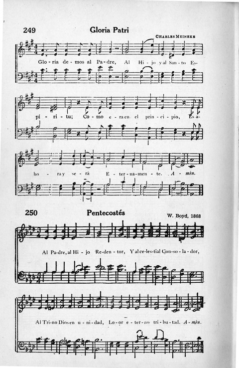 Melodias Evangelicas para el Uso de las Iglesias Evangelicas de Habla Española en Todo el Mundo page 249