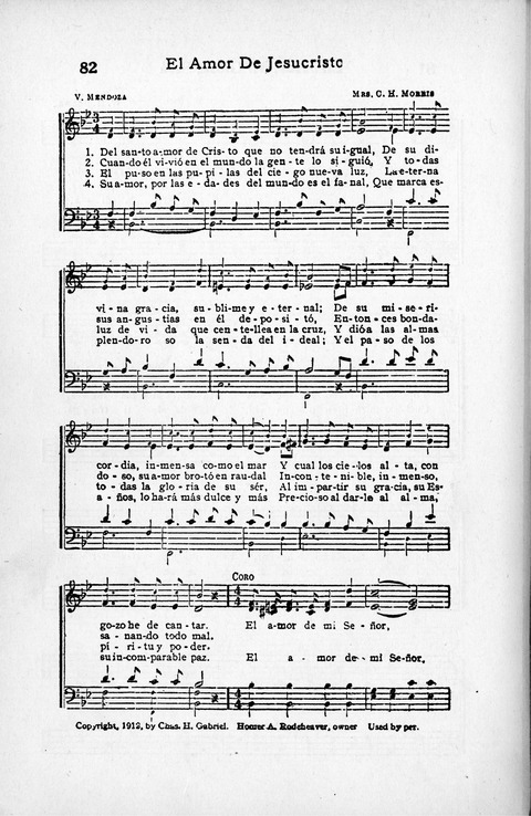 Melodias Evangelicas para el Uso de las Iglesias Evangelicas de Habla Española en Todo el Mundo page 89