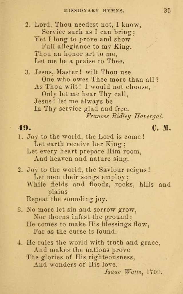 Missionary Hymns page 35