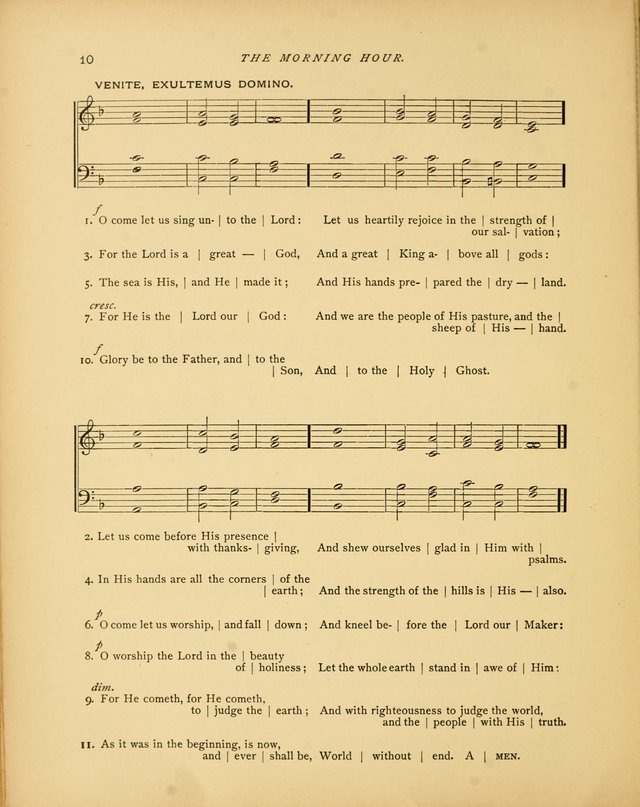 The Morning Hour: a daily song-service with responsive selections for schools page 10