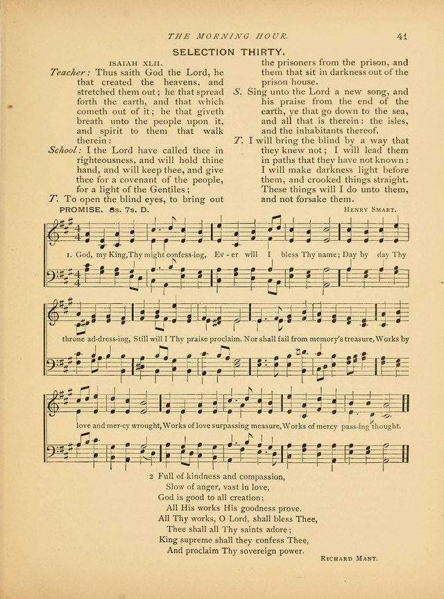 The Morning Hour: a daily song-service with responsive selections for schools page 41