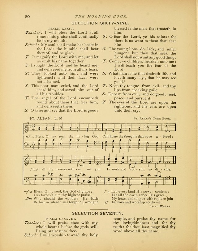 The Morning Hour: a daily song-service with responsive selections for schools page 80