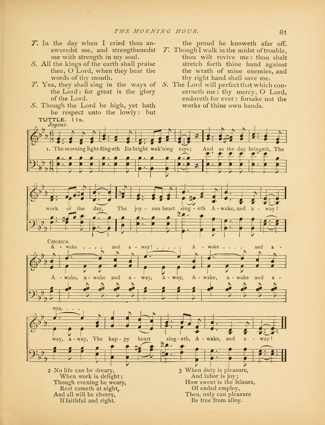 The Morning Hour: a daily song-service with responsive selections for schools page 81