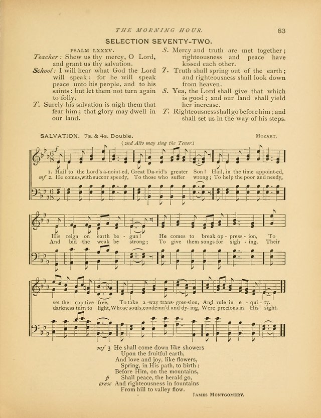 The Morning Hour: a daily song-service with responsive selections for schools page 83