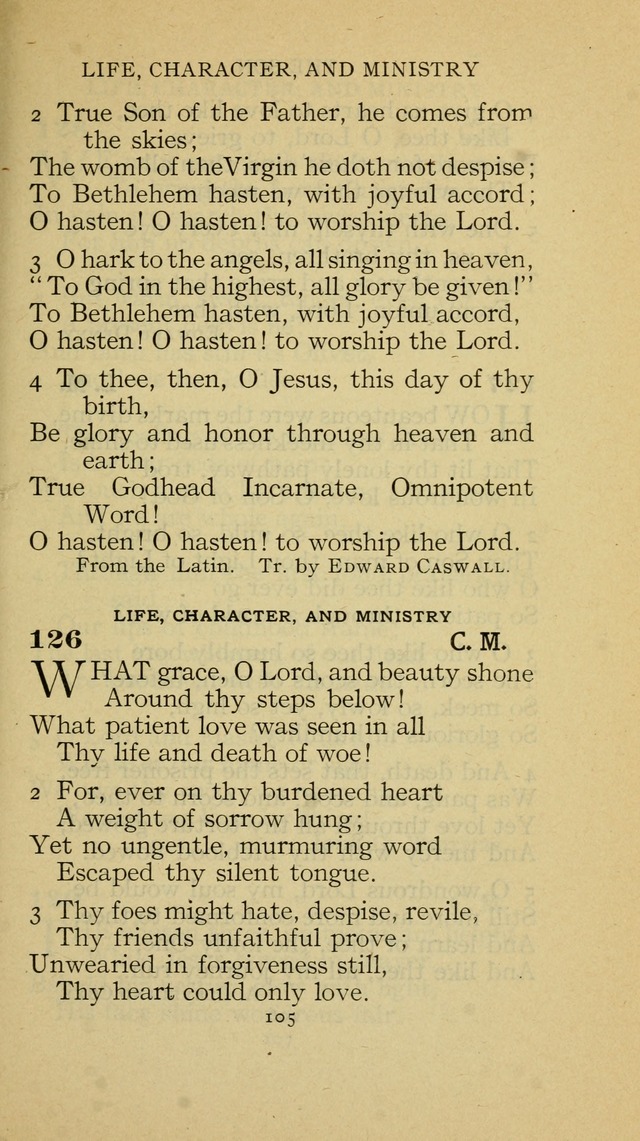 The Methodist Hymnal (Text only edition) page 105