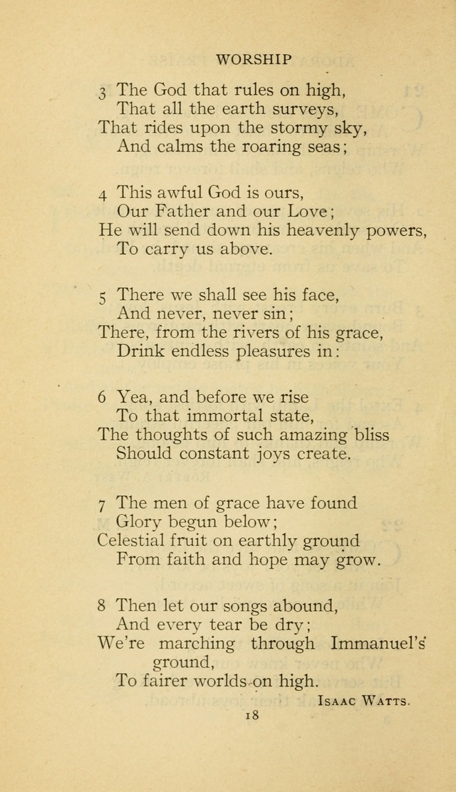 The Methodist Hymnal (Text only edition) page 18