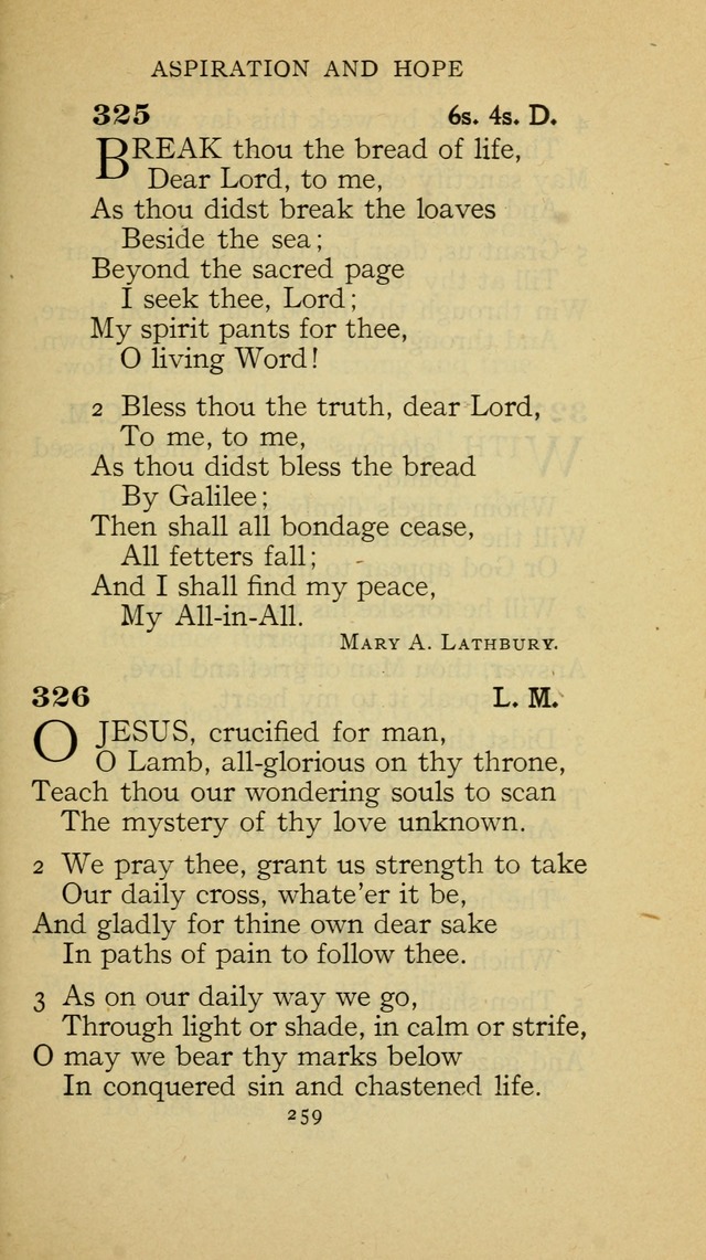 The Methodist Hymnal (Text only edition) page 259