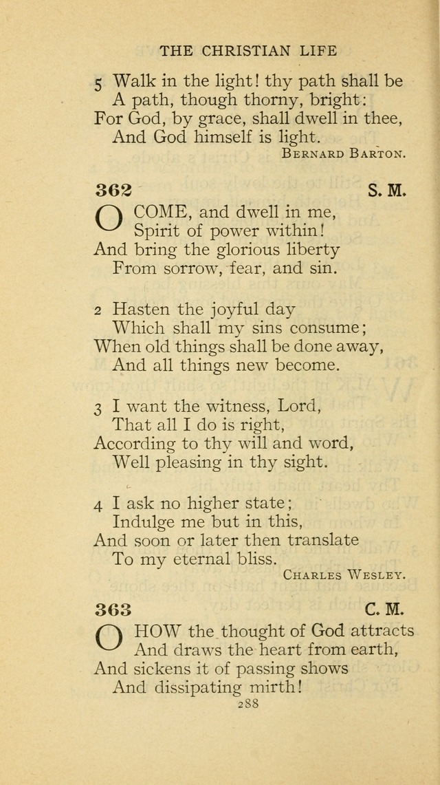 The Methodist Hymnal (Text only edition) page 288