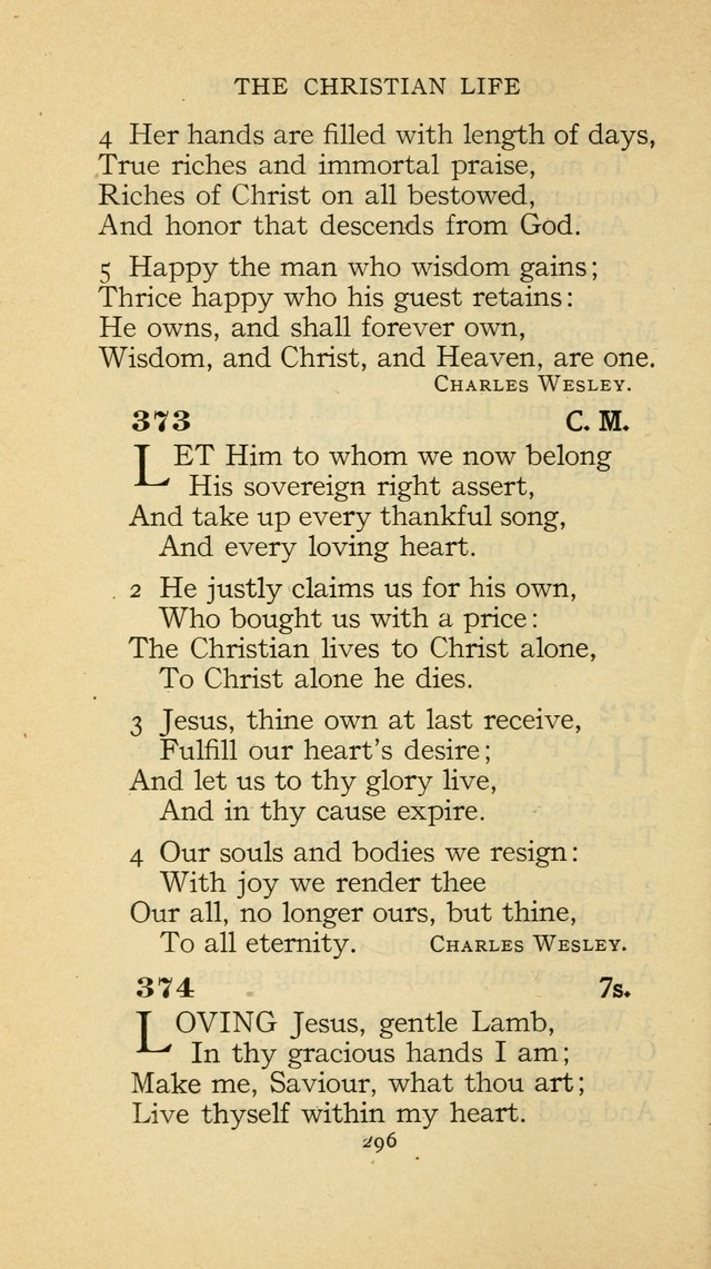 The Methodist Hymnal (Text only edition) page 296