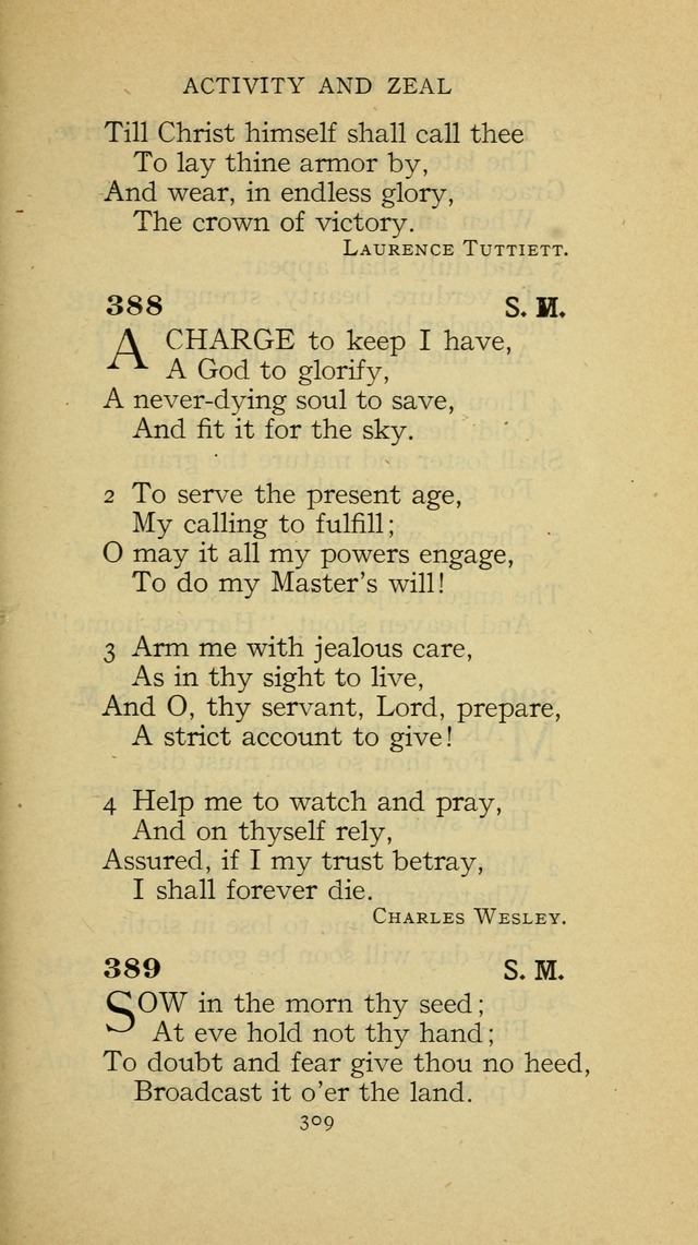 The Methodist Hymnal (Text only edition) page 309