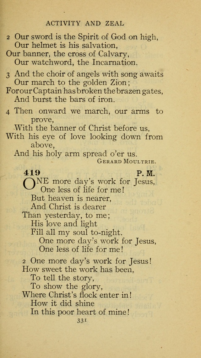 The Methodist Hymnal (Text only edition) page 331