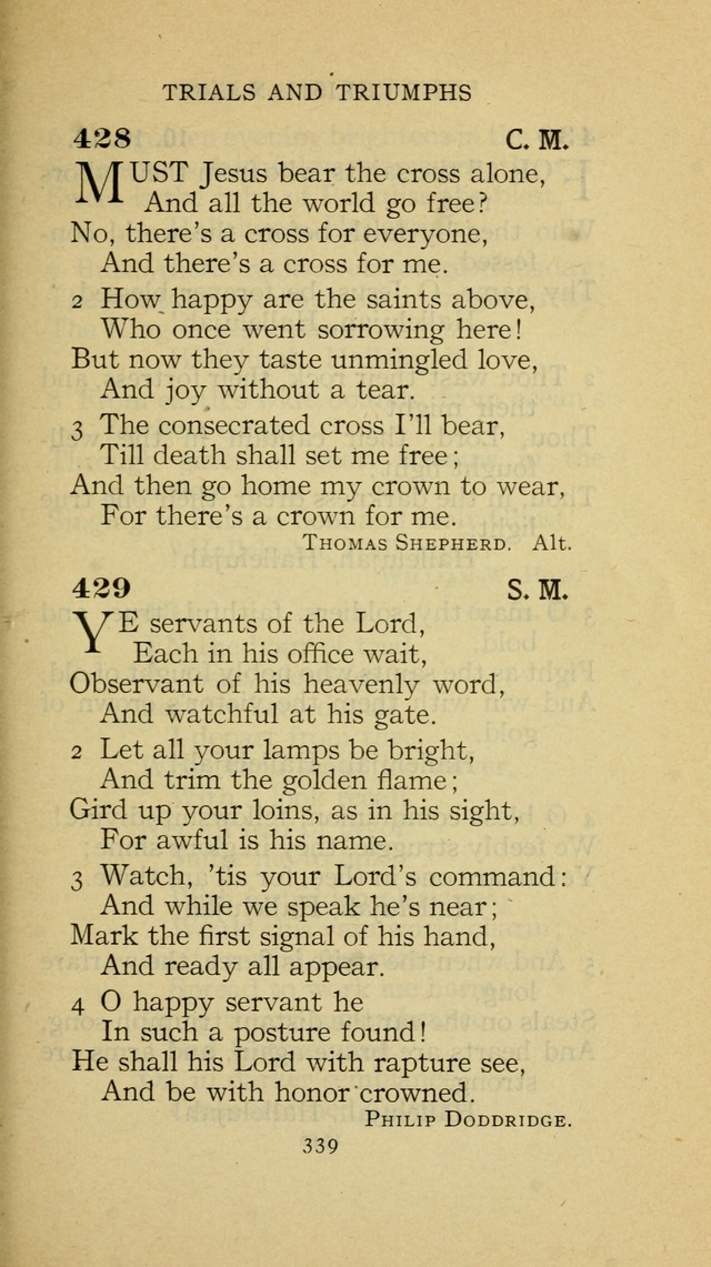 The Methodist Hymnal (Text only edition) page 339