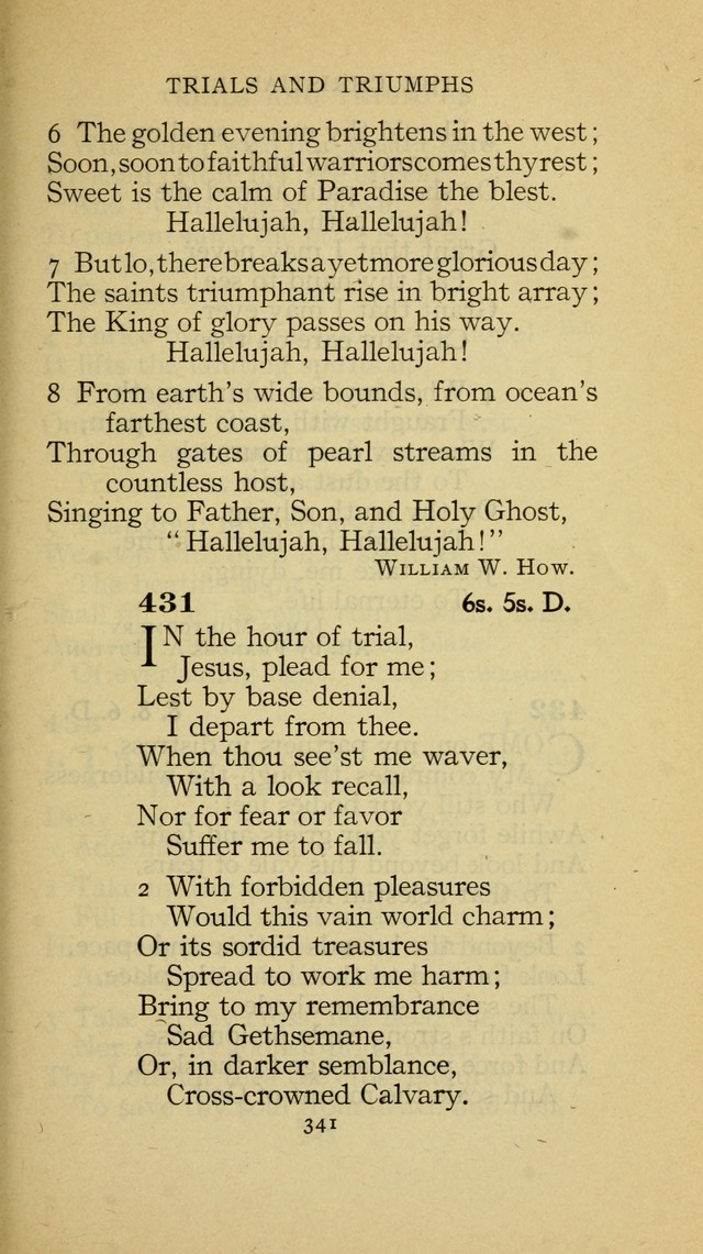 The Methodist Hymnal (Text only edition) page 341