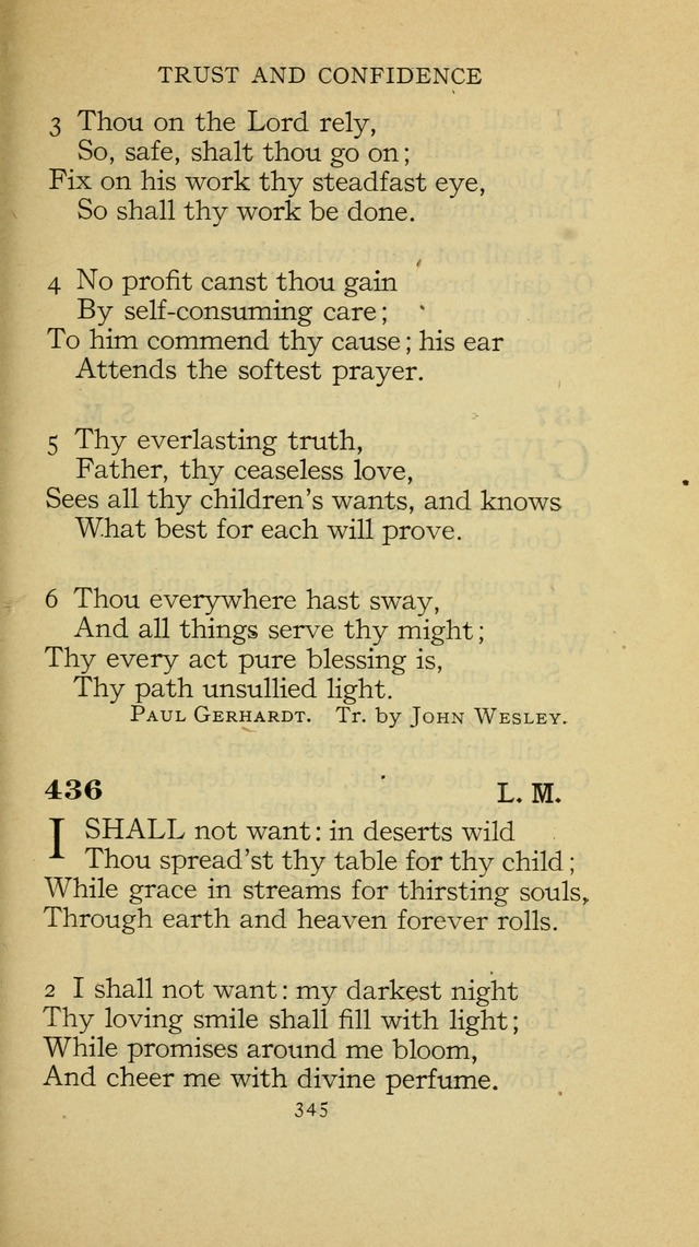 The Methodist Hymnal (Text only edition) page 345