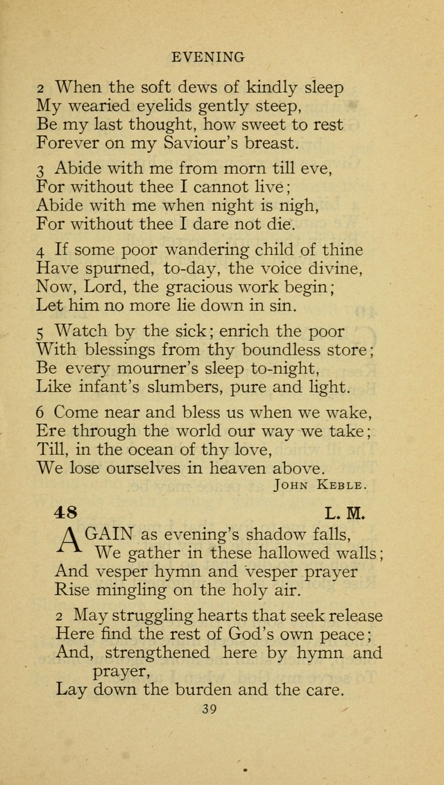 The Methodist Hymnal (Text only edition) page 39