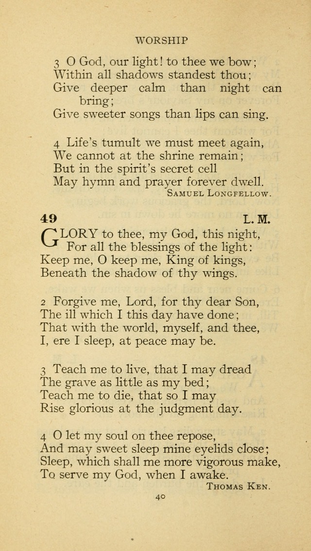 The Methodist Hymnal (Text only edition) page 40