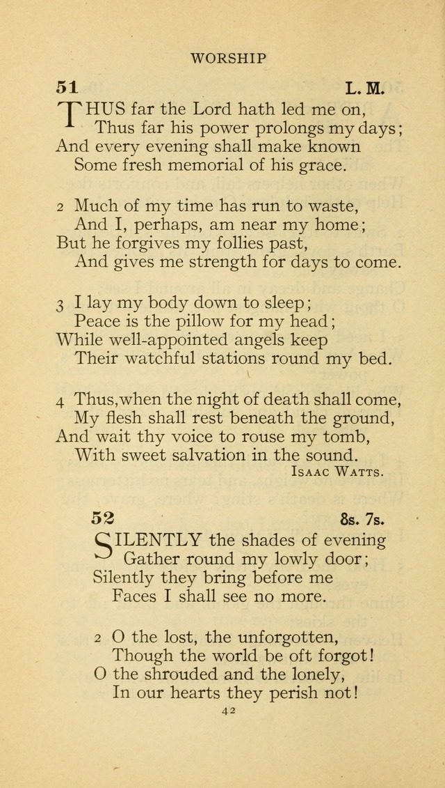 The Methodist Hymnal (Text only edition) page 42