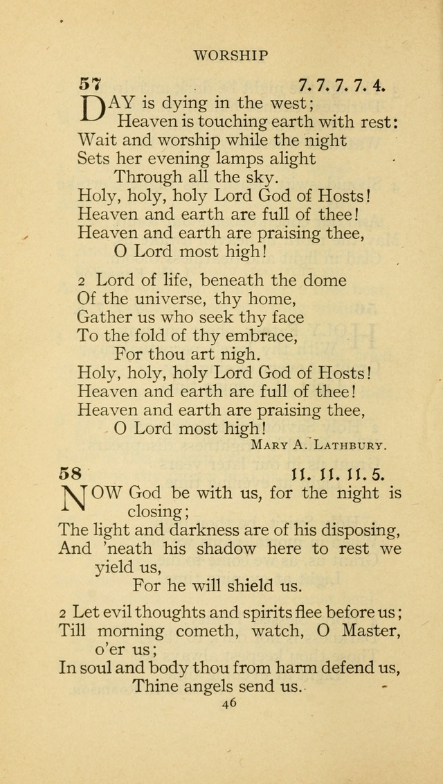 The Methodist Hymnal (Text only edition) page 46