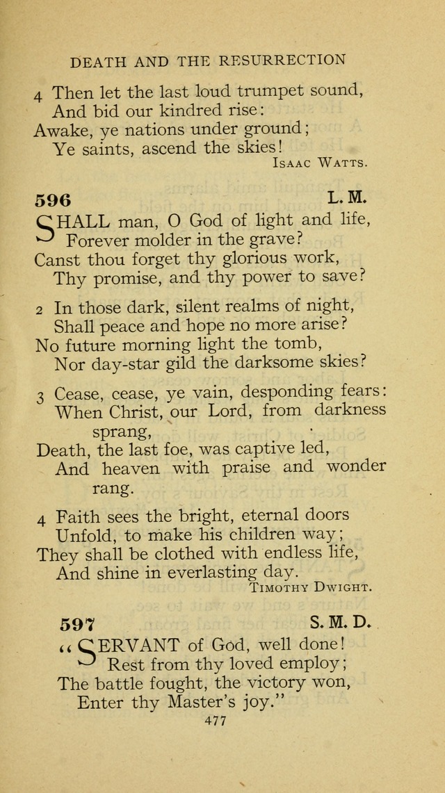 The Methodist Hymnal (Text only edition) page 477