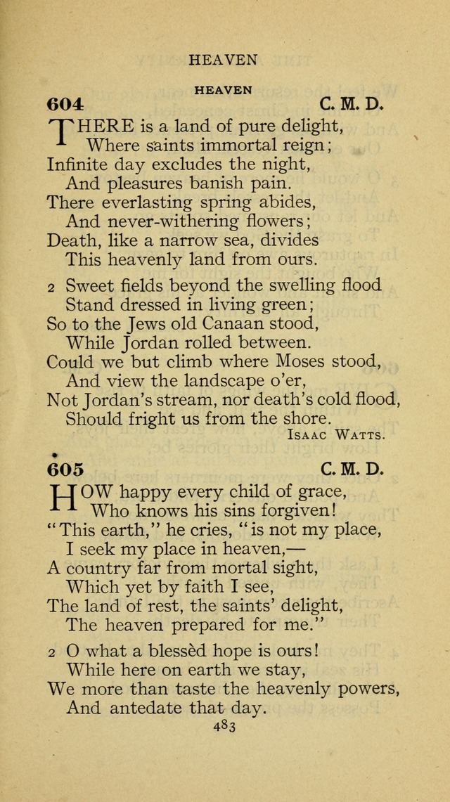 The Methodist Hymnal (Text only edition) page 483