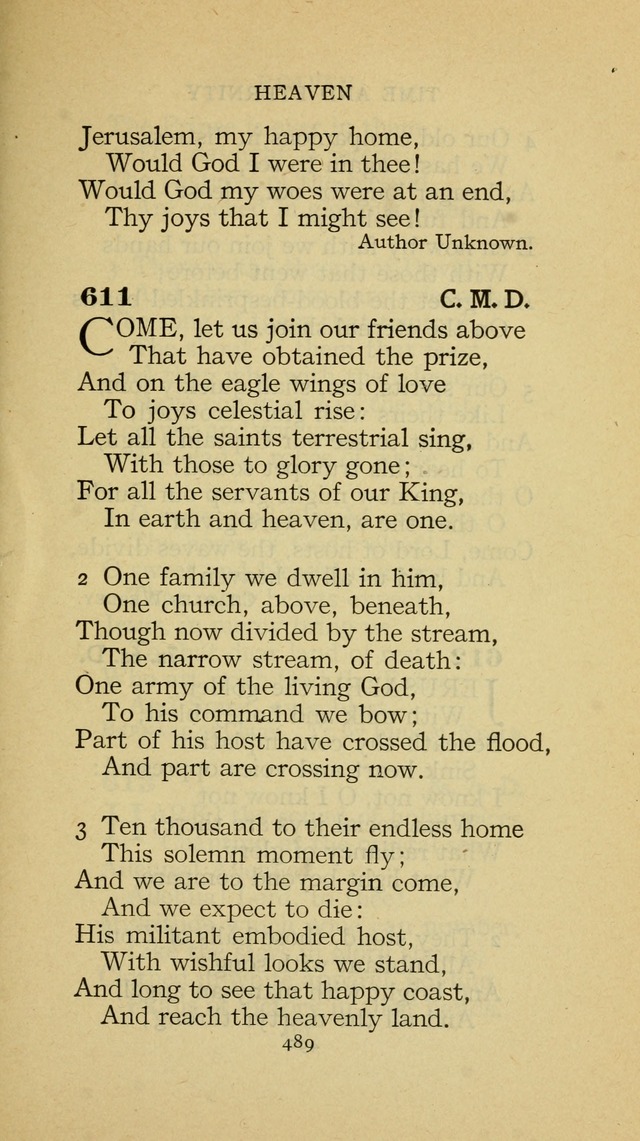 The Methodist Hymnal (Text only edition) page 489