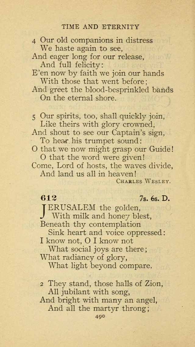 The Methodist Hymnal (Text only edition) page 490