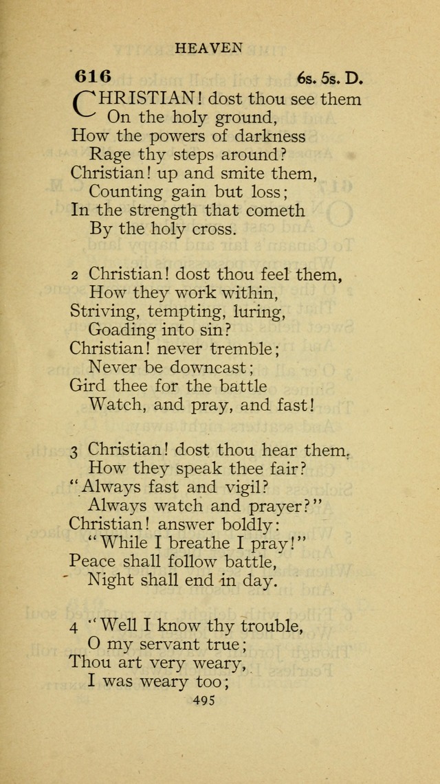 The Methodist Hymnal (Text only edition) page 495