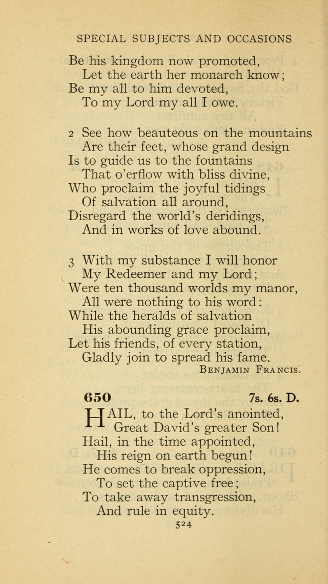 The Methodist Hymnal (Text only edition) page 524