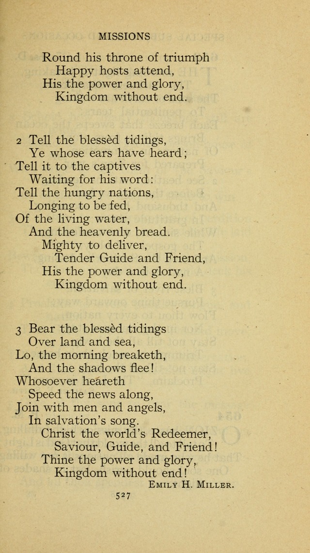 The Methodist Hymnal (Text only edition) page 527