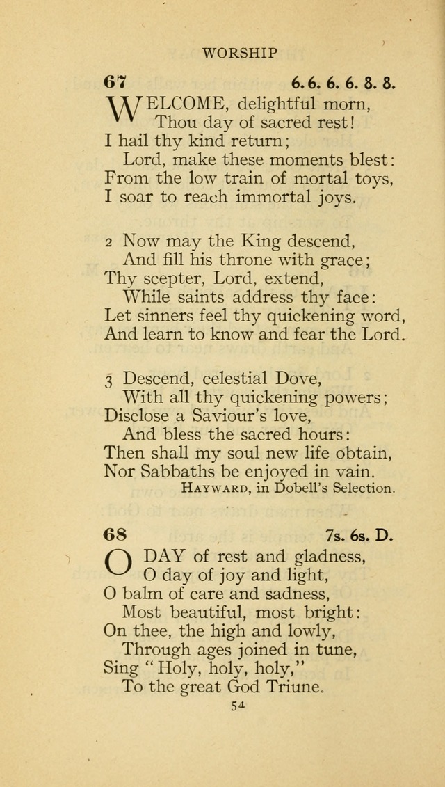 The Methodist Hymnal (Text only edition) page 54