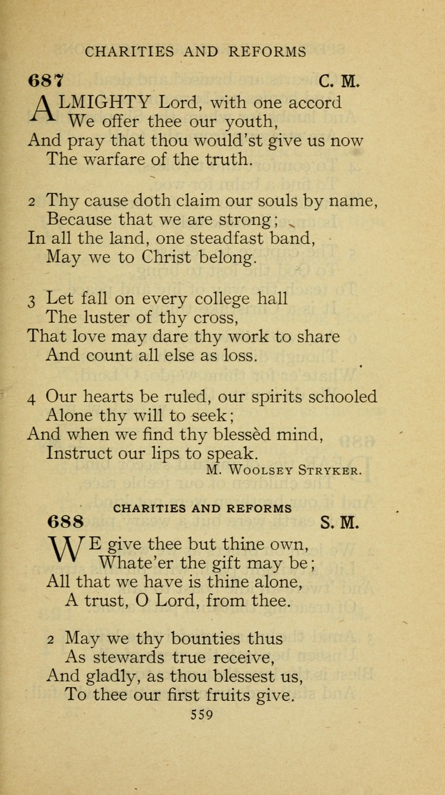 The Methodist Hymnal (Text only edition) page 559