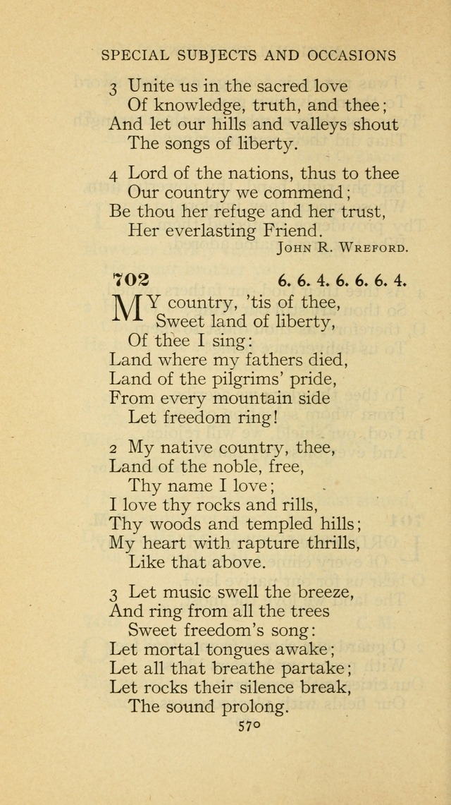 The Methodist Hymnal (Text only edition) page 570