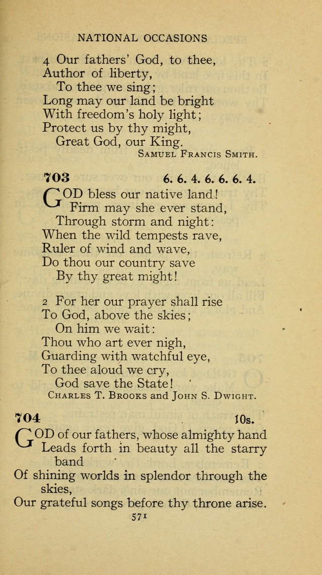 The Methodist Hymnal (Text only edition) page 571