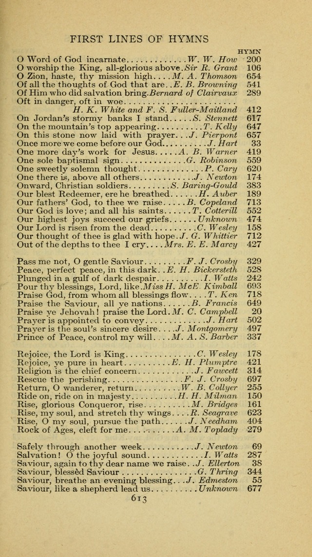 The Methodist Hymnal (Text only edition) page 613