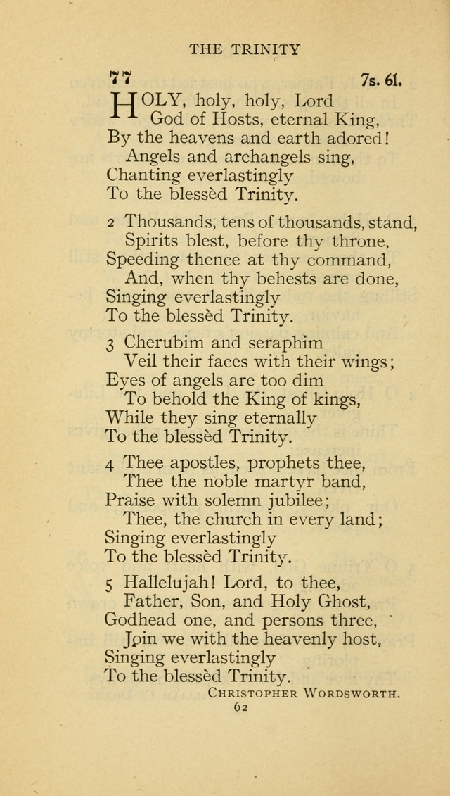 The Methodist Hymnal (Text only edition) page 62